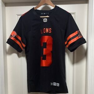 New Era Black and Orange CFL Lions #3 Jersey